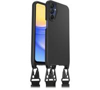 OtterBox React Lanyard Case for Samsung Galaxy A15 / A15 5G, Ultra-Slim, Protective Case with Adjustable and Detachable Lanyard Strap, Tested to Military Standard, Black, Non-Retail Packaging