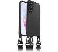 OtterBox React Lanyard Case for Samsung Galaxy A35 5G, Ultra-Slim, Protective Case with Adjustable and Detachable Lanyard Strap, Tested to Military Standard, Black, Non-Retail Packaging