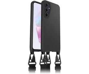 OtterBox React Lanyard Case for Samsung Galaxy A35 5G, Ultra-Slim, Protective Case with Adjustable and Detachable Lanyard Strap, Tested to Military Standard, Black, Non-Retail Packaging