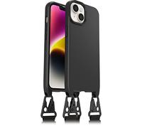 OtterBox React Lanyard Case with MagSafe for iPhone 16e, iPhone 14, Protective Case with Adjustable and Detachable Necklace Strap, Tested to Military Standard, Black, No Retail Packaging