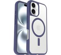 OtterBox React MagSafe Case for iPhone 16, Clear/Purple | Shockproof, Drop-Proof, Ultra-Slim Protective Thin Case, Tested to Military Standard, No Retail Packaging