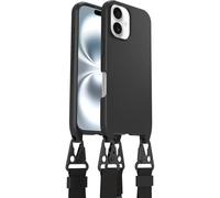 OtterBox React Series Lanyard MagSafe Case for iPhone 16, Ultra-Slim, Protective Case with Adjustable and Detachable Lanyard Strap, Tested to Military Standard, Black, Non-Retail Packaging