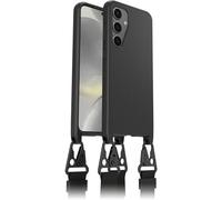 OtterBox React Lanyard Case for Samsung Galaxy S24, Ultra-Slim, Protective Case with Adjustable and Detachable Lanyard Strap, Tested to Military Standard, Black, Non-Retail Packaging