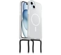 OtterBox React Necklace Case with MagSafe for iPhone 15 Plus/iPhone 14 Plus, Ultra-Slim, Protective Case with Adjustable and Detachable Necklace Strap, Tested to Military Standard, Clear