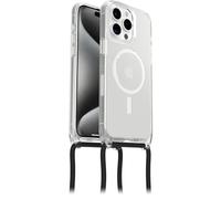 OtterBox React Necklace Case with MagSafe for iPhone 15 Pro Max, Ultra-Slim, Protective Case with Adjustable and Detachable Necklace Strap, Tested to Military Standard, Clear