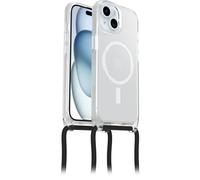 OtterBox React Necklace Case with MagSafe for iPhone 15, Ultra-Slim, Protective Case with Adjustable and Detachable Necklace Strap, Tested to Military Standard, Clear