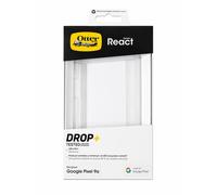 OtterBox React Series Case for Google Pixel 9a, Shockproof, Drop proof, Ultra-Slim, Protective Thin Case, Tested to Military Standard, Clear