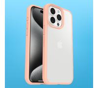 OtterBox React Series Case for iPhone 15 Pro Max – Shockproof, Slim, Military Tested – Clear/Peach