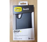 OtterBox React Series Case for Samsung Galaxy S24 FE, Shockproof, Drop proof, Ultra-Slim, Protective Thin Case, Tested to Military Standard, Black