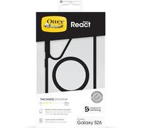 OtterBox React Series Case with Magnets for Samsung Galaxy S26, Shockproof, Drop proof, Ultra-Slim, Protective Thin Case, Tested to Military Standard, Clear/Black