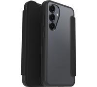 OtterBox React Series Folio Case for Samsung Galaxy S25, Shockproof, Drop proof, Protective Folio with Card Holder, Tested to Military Standard, Clear/Black, Non Retail Packaging