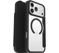OtterBox React Series Folio MagSafe Case for iPhone 17 Pro Max, Shockproof, Drop proof, Protective Folio with Card Holder, Tested to Military Standard, Clear/Black