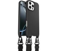 OtterBox React Series Lanyard MagSafe Case for iPhone 16 Pro Max, Ultra-Slim, Protective Case with Adjustable and Detachable Lanyard Strap, Tested to Military Standard, Black, Non-Retail Packaging
