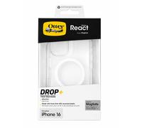 OtterBox React Series Magnetic iPhone 16 Shockproof Clear Protective Cover New