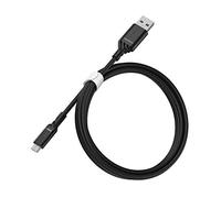 OtterBox Reinforced USB-A to Micro USB Cable, Charging Cable for Smartphone and Tablet, Ultra-Rugged, Bend and Flex Tested, 1M, Black