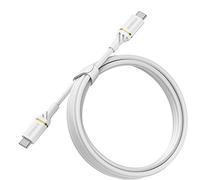 OtterBox Reinforced USB-C to USB-C Cable, Fast Charging Cable for Smartphone and Tablet, Ultra-Rugged, Bend and Flex Tested, 2M, White