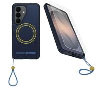 OtterBox Samsung Galaxy S26 (Only) Bundle: Sole Series Case & Screen Protector - Real Quite (Blue) - Grippy Phone Case - Built-in Magnets - Raised Bumpers for Overall Protection