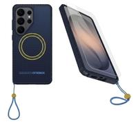 OtterBox Samsung Galaxy S26 Ultra (Only) Bundle: Sole Series Case & Screen Protector - Real Quite (Blue) - Grippy Phone Case - Built-in Magnets - Raised Bumpers for Overall Protection