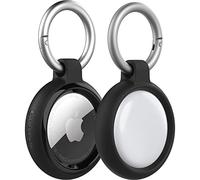 OtterBox Sleek Series Case for AirTag, Shockproof, Drop Proof, Ultra-Slim, Rugged, Protective Thin Case for Apple AirTags, Includes Carabiner, Black