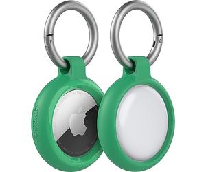 OtterBox Sleek Series Case for AirTag, Shockproof, Drop Proof, Ultra-Slim, Rugged, Protective Thin Case for Apple AirTags, Includes Carabiner, Green