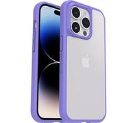 OtterBox Sleek Series Case for iPhone 14 Pro, Shockproof, Drop proof, Ultra-Slim, Protective Thin Case, Tested to Military Standard, Clear/Purple - Non-Retail Packaging