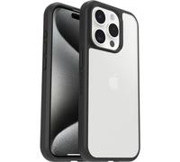 OtterBox Sleek Series Case for iPhone 15 Pro, Shockproof, Drop proof, Ultra-Slim, Protective Thin Case, Tested to Military Standard, Clear/Black, No Retail Packaging