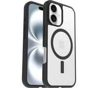 OtterBox Sleek Series MagSafe Case for iPhone 16, Shockproof, Drop proof, Ultra-Slim, Protective Thin Case, Tested to Military Standard, Clear/Black, Non-Retail Packaging