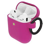 OtterBox Soft Touch Headphone Case for AirPods (1st Gen 2016 / 2nd Gen 2019), Shockproof, Drop proof, Ultra-Slim, Scratch and Scuff Protective Case for Apple AirPods, Includes Carabiner, Pink