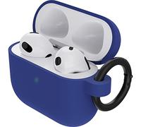 OtterBox Soft Touch Headphone Case for AirPods 3rd Gen 2021, Shockproof, Drop proof, Ultra-Slim, Scratch and Scuff Protective Case for Apple AirPods, Includes Carabiner, Blue