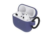OtterBox Soft Touch Headphone Case for AirPods 3rd Gen 2021, Shockproof, Drop proof, Ultra-Slim, Scratch and Scuff Protective Case for Apple AirPods, Includes Carabiner, Dark Purple
