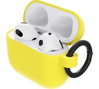OtterBox Soft Touch Headphone Case for AirPods 3rd Gen 2021, Shockproof, Drop proof, Ultra-Slim, Scratch and Scuff Protective Case for Apple AirPods, Includes Carabiner, Yellow