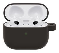 OtterBox Soft Touch Headphone Case for AirPods (3rd gen), Shockproof, Drop proof, Ultra-Slim, Scratch and Scuff Protective Case for Apple AirPods, Includes Carabiner, Black