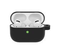 OtterBox Soft Touch Headphone Case for AirPods Pro, Shockproof, Drop proof, Ultra-Slim, Scratch and Scuff Protective Case for Apple AirPods, Includes Carabiner, Black