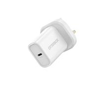 OtterBox Standard UK 20W USB-C PD Wall Charger, Fast Charger for Smartphone and Tablet, Drop Tested, Ultra Durable, White, Non-Retail Packaging