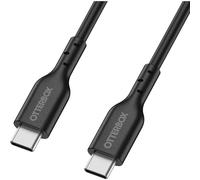 OtterBox Standard USB-C to USB-C PD Fast Charge Cable, Flex Tested and Durable, Fast Charging Cable for Smartphone and Tablet, 2M, Black, Non-Retail Packaging
