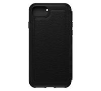 OtterBox Strada Case for iPhone 7/8/SE 2nd Gen/SE 3rd Gen, Shockproof, Drop proof, Premium Leather Protective Folio with Two Card Holders, 3x Tested to Military Standard, Black, No Retail Packaging