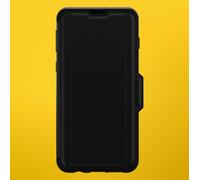 OtterBox Strada Case for Galaxy S10, Shockproof, Drop proof, Premium Leather Protective Folio with Two Card Holders, 3x Tested to Military Standard, Black