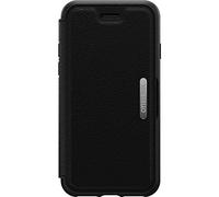 OtterBox Strada Case for iPhone 7/8/SE 2nd Gen/SE 3rd Gen, Shockproof, Drop proof, Premium Leather Protective Folio with Two Card Holders, 3x Tested to Military Standard, Black