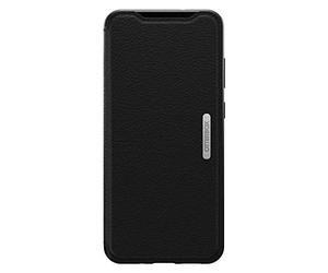 OtterBox Strada Case for Samsung Galaxy S20+, Shockproof, Drop proof, Premium Leather Protective Folio with Two Card Holders, 3x Tested to Military Standard, Black