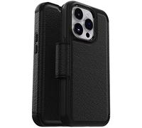 OtterBox iPhone 14 Pro (ONLY) Strada Series Case - Shadow (Black), Card Holder, Genuine Leather, Pocket-Friendly, Folio case