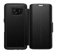OtterBox STRADA SERIES Leather Wallet Case for Samsung Galaxy S7 Edge - Retail Packaging - PHANTOM (BLACK/BLACK LEATHER)
