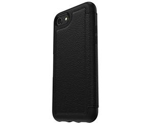 OtterBox Strada Series Premium Leather Folio Case, Drop proof style for Apple iPhone 7/8 & iPhone SE (2020) - Black (77-57987)
