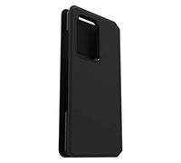 OtterBox Strada Via Case for Galaxy S20 Ultra, Shockproof, Drop Proof, Slim, Soft Touch Protective Folio Case with Card Holder, 2x Tested to Military Standard, Black