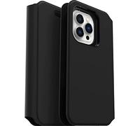 OtterBox Strada Via Case for iPhone 13 Pro, Black | Shockproof, Drop-Proof, Slim, Soft Touch Protective Folio Case with Card Holder, 2x Tested to Military Standard