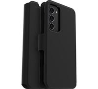 OtterBox Strada Via Case for Samsung Galaxy S23+, Black | Shockproof, Drop-Proof, Slim, Soft Touch Protective Folio Case with Card Holder, 2x Tested to Military Standard
