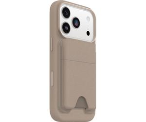 OtterBox Symmetry Cactus Leather MagSafe Wallet, Grey | Soft-Touch Wallet with 2-3 Slots for Cards, Strong Magnetic Alignment & Attachment with MagSafe, Compatible with iPhone