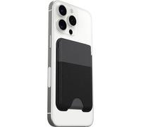 OtterBox Symmetry Cactus Leather Wallet for MagSafe, Soft-Touch Wallet with 2-3 Slots for Cards, Strong Magnetic Alignment and Attachment with MagSafe, Compatbile with iPhone, Black