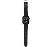 OtterBox Symmetry Cactus Leather Watch Band for Apple Watch 46mm/45mm/44mm, Replacement Durable Soft Touch Strap for Apple Watch, Black