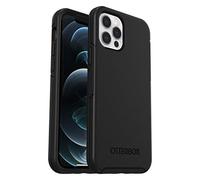 OtterBox Symmetry Case for iPhone 12 / iPhone 12 Pro, Shockproof, Drop proof, Protective Thin Case, 3x Tested to Military Standard, Antimicrobial Protection, Black