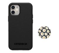 OtterBox Symmetry Case with MagSafe for iPhone 12 Mini with Daisy Pop - Non-Retail Packaging - Black